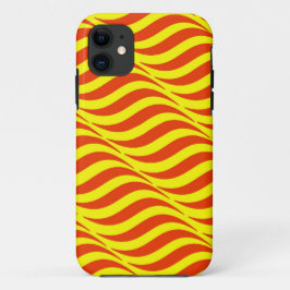 Funda Para iPhone 11 Olas rojas cielo amarillo