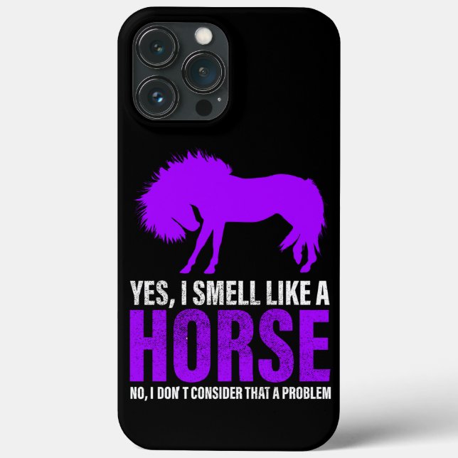 Funda De Case-Mate Para iPhone Oler como un caballo no es problema (Reverso )