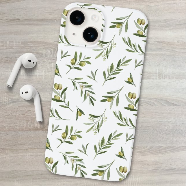 Funda De Case-Mate Para iPhone Olivas acuarela verde salvia (Subido por el creador)