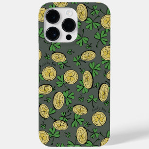 Funda Para iPhone 14 Pro Max De Case-Mate Olive Green & Gold St Patrick's Lucky You Shamrock
