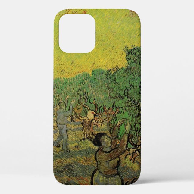Funda De Case-Mate Para iPhone Olive Grove con figuras recolectoras, Vincent van  (Reverso )