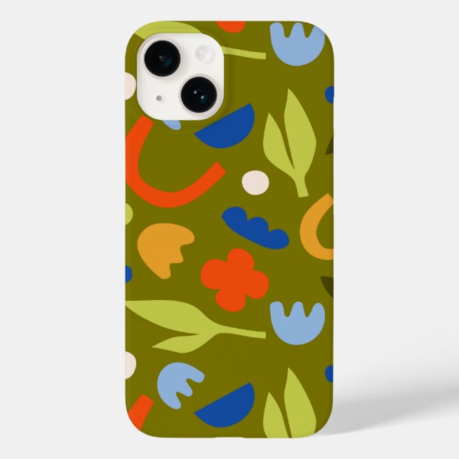 Funda De Case-Mate Para iPhone Olive Meadow (Reverso )