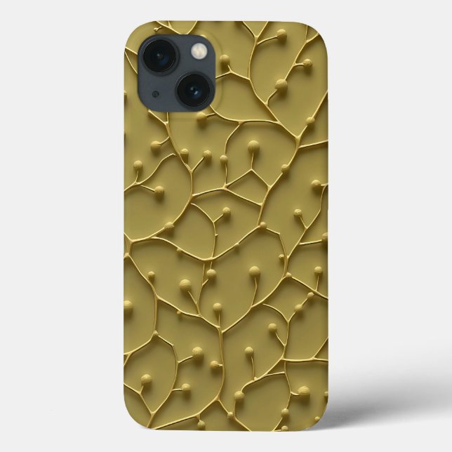 Funda De Case-Mate Para iPhone Olive Organic Texture iPhone Case Rugged Look (Reverso)