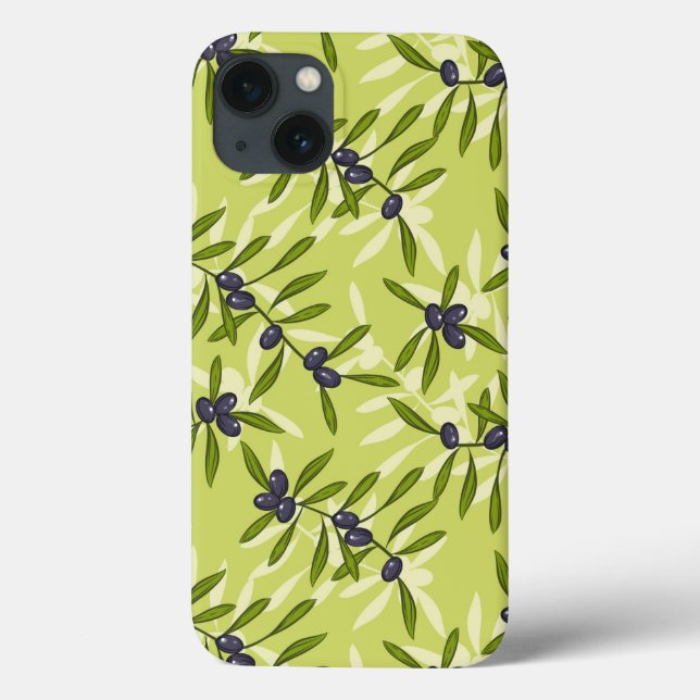 Funda De Case-Mate Para iPhone Olive Pattern (Reverso)