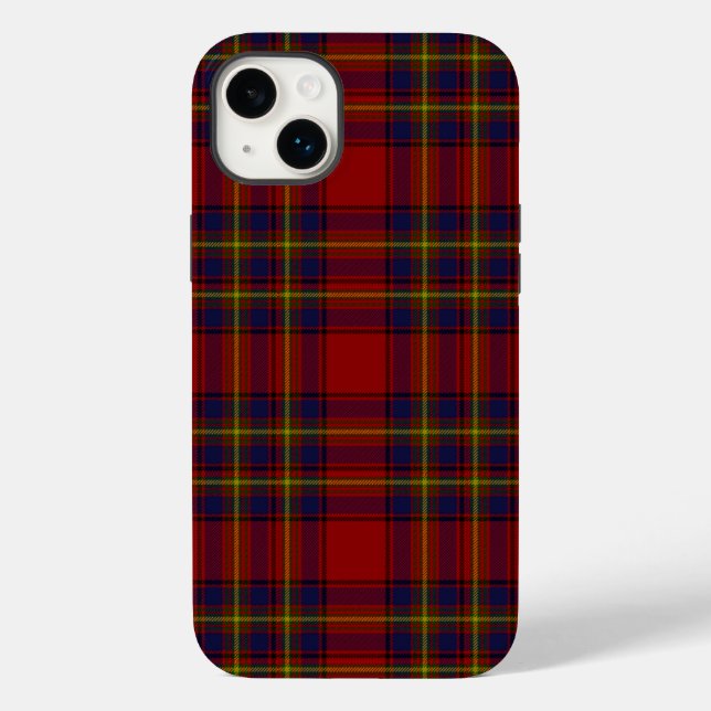 Funda De Case-Mate Para iPhone Oliver tartan amarillo rojo platillo (Reverso )