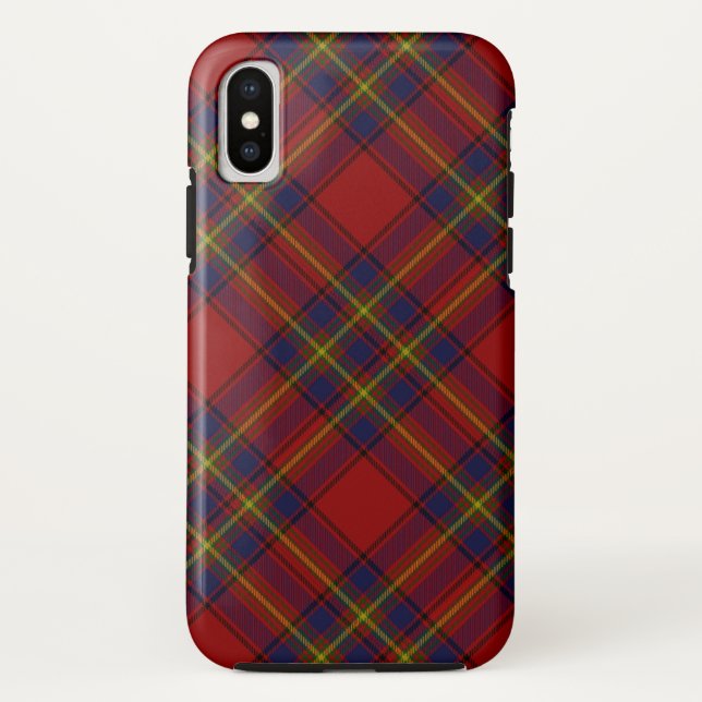 Funda De Case-Mate Para iPhone Oliver tartan amarillo rojo platillo (Reverso)