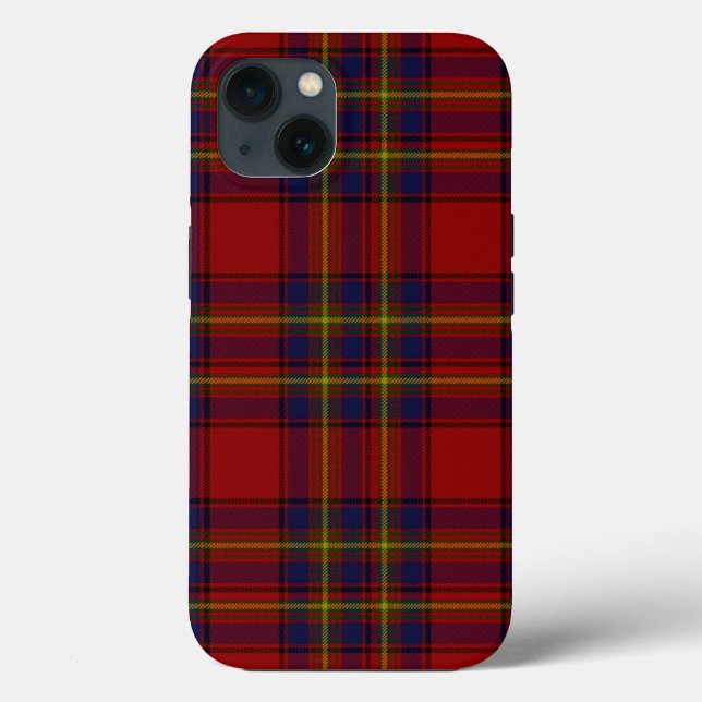 Funda De Case-Mate Para iPhone Oliver tartan amarillo rojo platillo (Reverso )