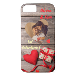 Funda Para iPhone 8/7 ¡Olivia y Tom primero Valentine!