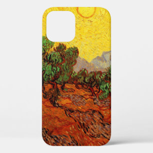 title_seo2 Olivos Van Gogh con cielo y sol amarillos