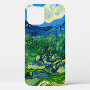 Funda Para iPhone 12 Olivos Van Gogh en un paisaje montañoso