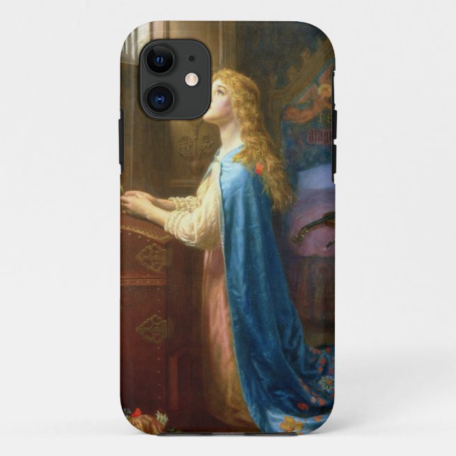 Funda De Case-Mate Para iPhone "Olvídeme no" (el aceite en lona) (Reverso)
