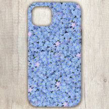 Olvídenme no azul Floral para iPhone / iPad estuch