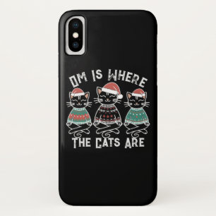Funda Para iPhone X Om es donde los gatos son feriados