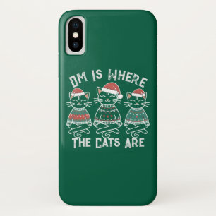 Funda Para iPhone X Om es donde los gatos son feriados
