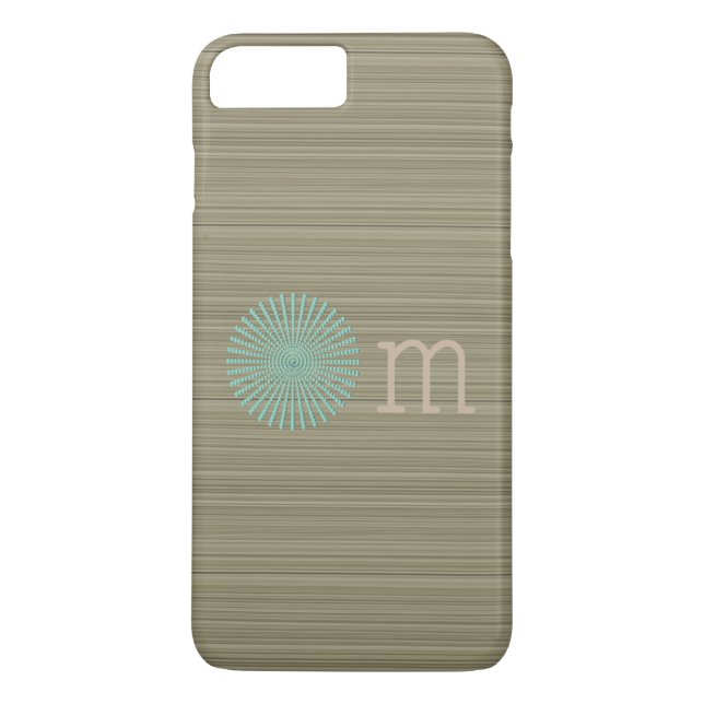 Funda De Case-Mate Para iPhone Om turquesa oliva verde tiras zen (Reverso)