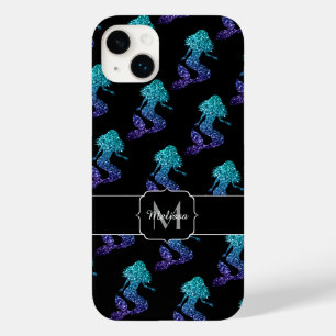 Funda Para iPhone 14 Plus De Case-Mate Ombre azul acuático de sirena Patrón de brillo Mon
