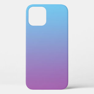 Funda Para iPhone 12 Ombre azul y púrpura