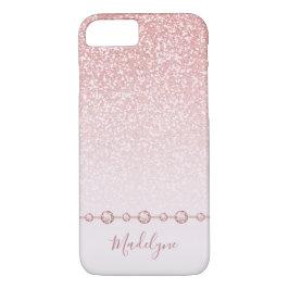 Funda Para iPhone 8/7 Ombre Diamante de imitación Purpurina Ombre Rosa R