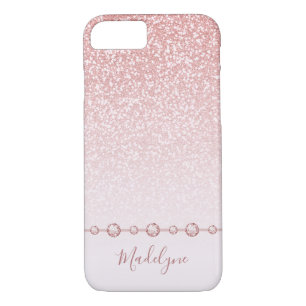 Funda Para iPhone 8/7 Ombre Diamante de imitación Purpurina Ombre Rosa R