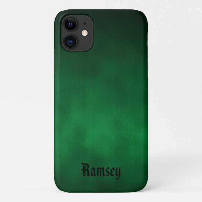 Funda De Case-Mate Para iPhone Ombre gótico verde personalizado