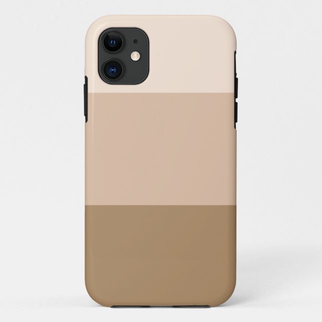 Funda De Case-Mate Para iPhone Ombre marrón a rayas (Reverso)