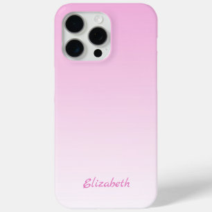 Funda Para iPhone 15 Pro Max Ombre rosa rosado de degradado Minimalista moderno