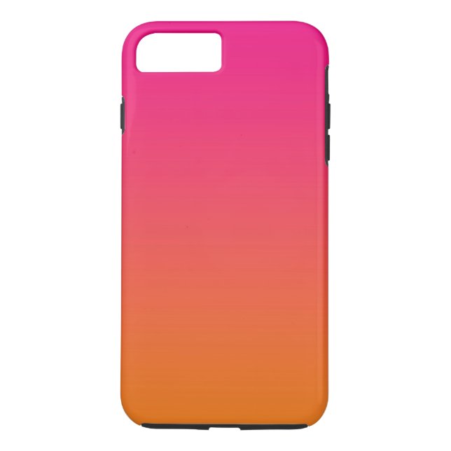 Funda De Case-Mate Para iPhone Ombre rosado y anaranjado (Reverso)
