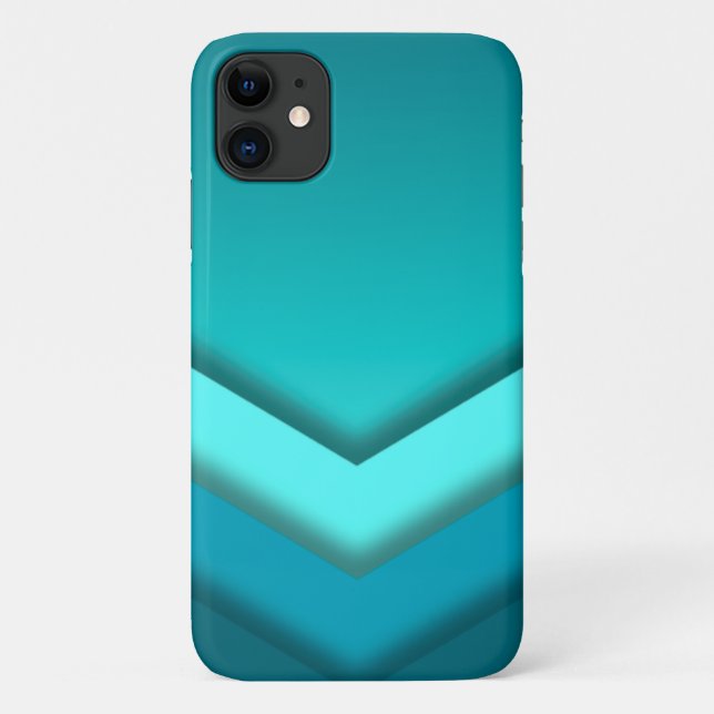 Funda De Case-Mate Para iPhone Ombre verde azulado (Reverso)