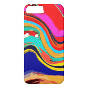 Funda Para iPhone 8 Plus/7 Plus Onda abstracta colorida del caso más del iPhone 7