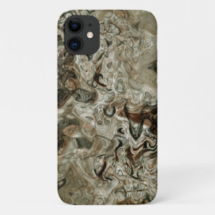 Funda Para iPhone 11 Onda abstracta marrada