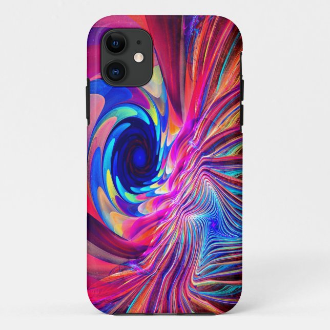 Funda De Case-Mate Para iPhone Onda de torsión (Reverso)