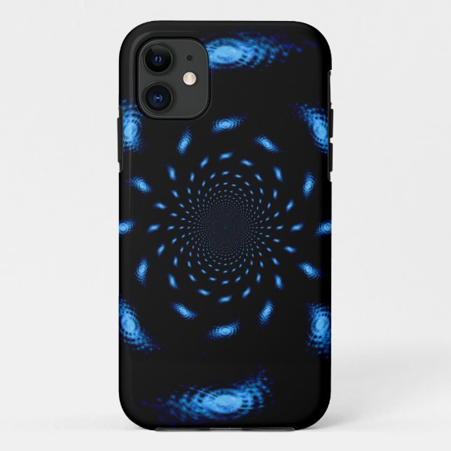 Funda De Case-Mate Para iPhone Onda fractal abstracta 2 (Reverso)