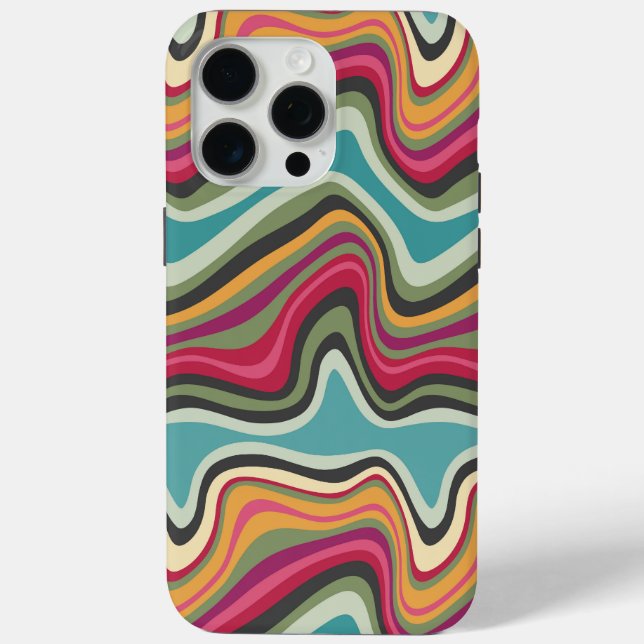 Funda De Case-Mate Para iPhone onda retro MANA (Reverso )