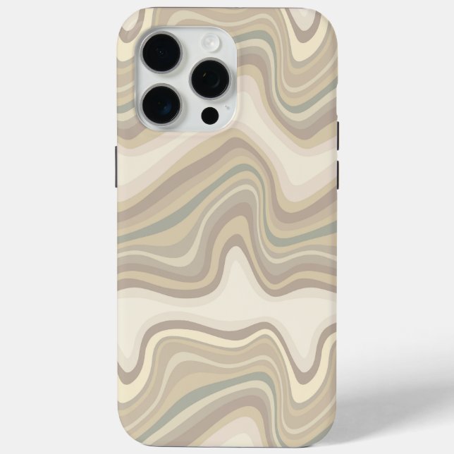 Funda De Case-Mate Para iPhone onda retro neutral (Reverso )