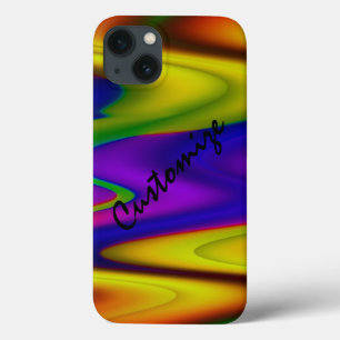Funda Para iPhone 13 Ondas abstractas coloridas