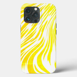 Funda Para iPhone 13 Pro Ondas amarillas
