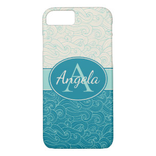 Funda Para iPhone 8/7 Ondas de Aqua personalizadas