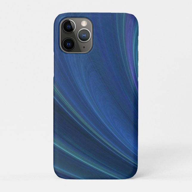 Funda De Case-Mate Para iPhone Ondas de arena suaves azules y verdes (Reverso)