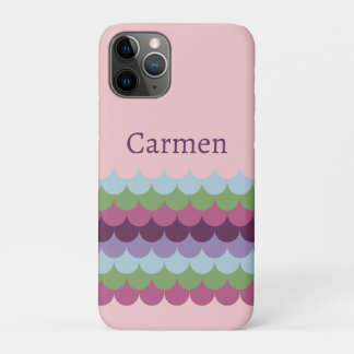 Funda Para iPhone 11 Pro Ondas de color rosa