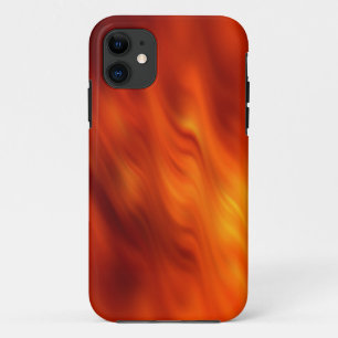 Funda Para iPhone 11 Ondas de degradados de color - rojo naranja