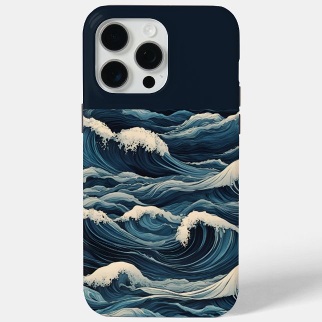 Funda De Case-Mate Para iPhone Ondas de tsunami (Reverso )