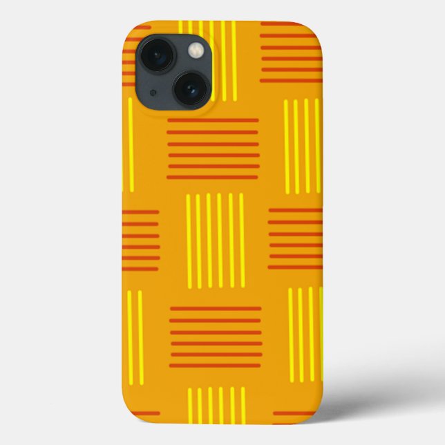 Funda De Case-Mate Para iPhone Ondas Modernas de Mediano Siglo (Reverso)