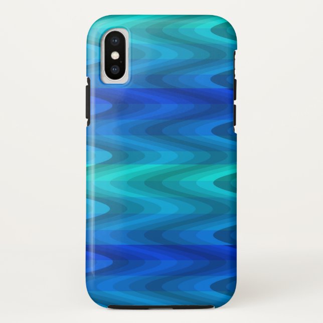 Funda De Case-Mate Para iPhone Ondas oceánicas profundas (Reverso)
