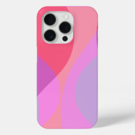 Funda Para iPhone 15 Pro Ondas púrpura y rosa