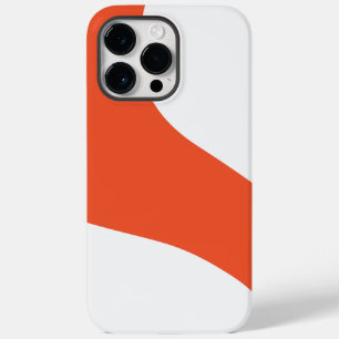 Funda Para iPhone 14 Pro Max De Case-Mate Ondas simples - Naranja y blanco