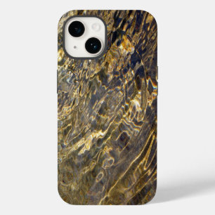 Funda Para iPhone 14 De Case-Mate Ondulaciones abstractas de agua dorada
