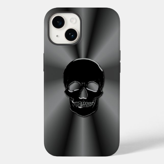 Funda De Case-Mate Para iPhone Onyx Skull (Reverso )