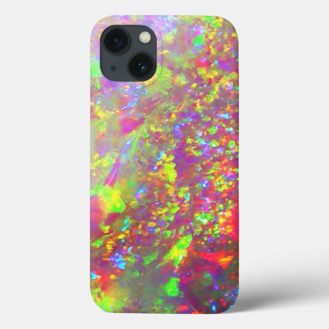 Funda De Case-Mate Para iPhone Ópalo brasileño arcoiris caído (Reverso)