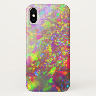 Funda Para iPhone X Ópalo del brasilen@o del arco iris de Falln