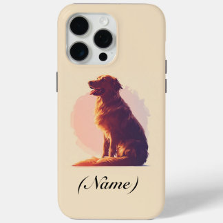 Funda Para iPhone 15 Pro Max Opción de nombre de mascota personalizado